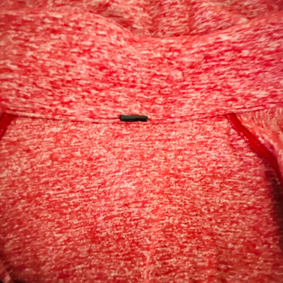 LULULEMON Mens HDSR Heathered Red Surge Warm Half Zip LS Training Top Medium - Picture 9 of 13